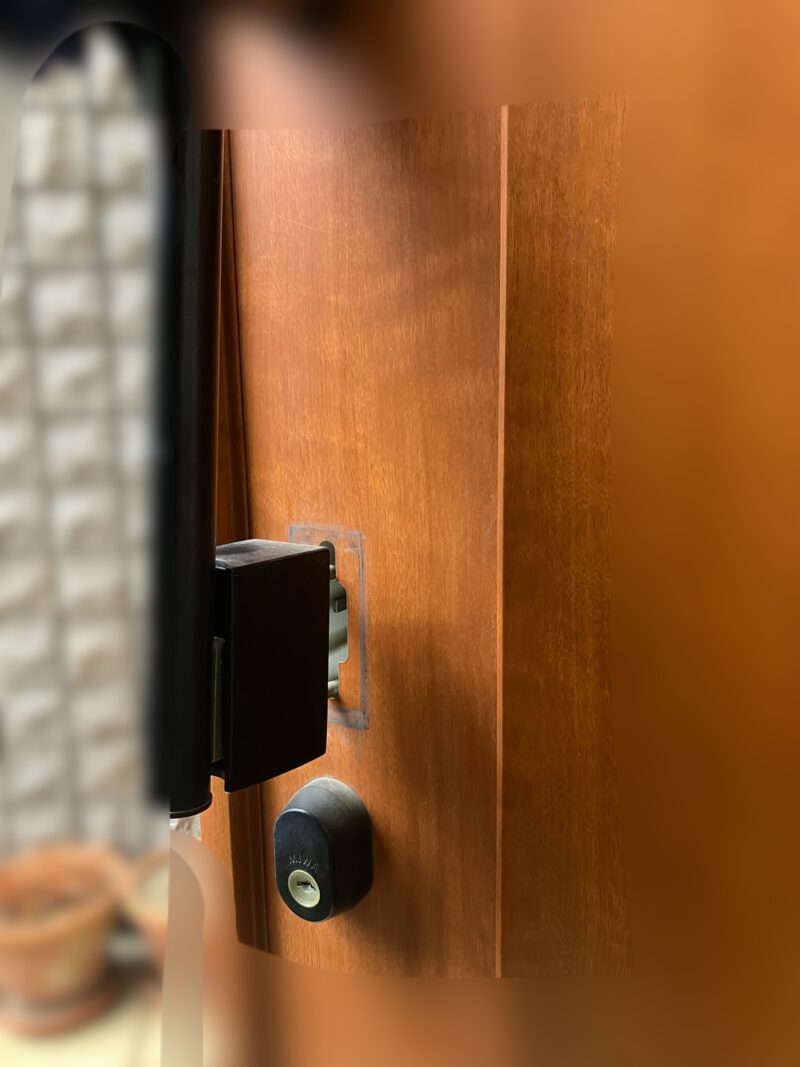 練馬区 玄関ドア プッシュプルハンドル修理