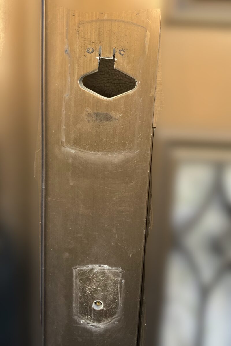 練馬区上石神井|玄関鍵交換(サムラッチ錠の経年劣化)